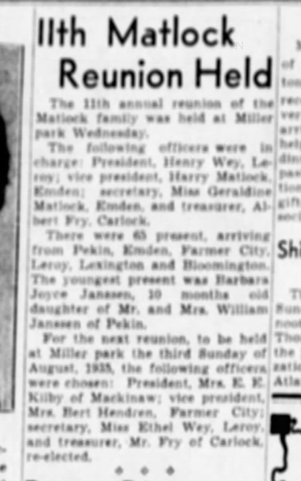 Clipping from The Pantagraph